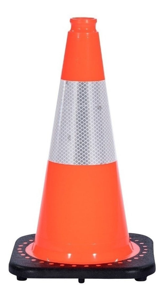 Cono De Tráfico Jbc Naranja, Con Collar Reflectante 3m, 18
