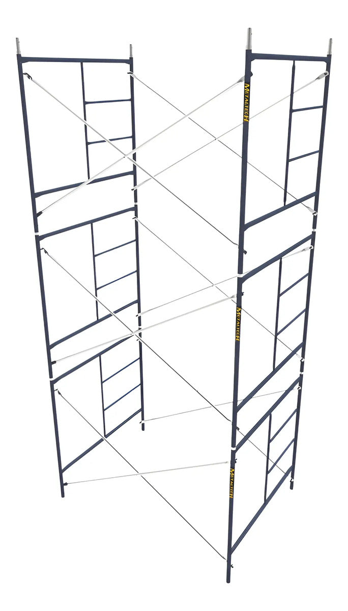 Set De 3 Andamios Metaltech 5x5x7 Ft Mason Frame Uso Rudo