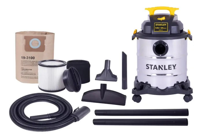 Aspiradora Stanley 6 Galones 5 Hp Seco Mojado Soplador
