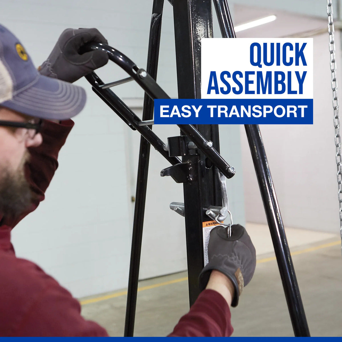 Grúa Pórtico Ajustable Strongway 2000 Lbs - 3.6 Metros