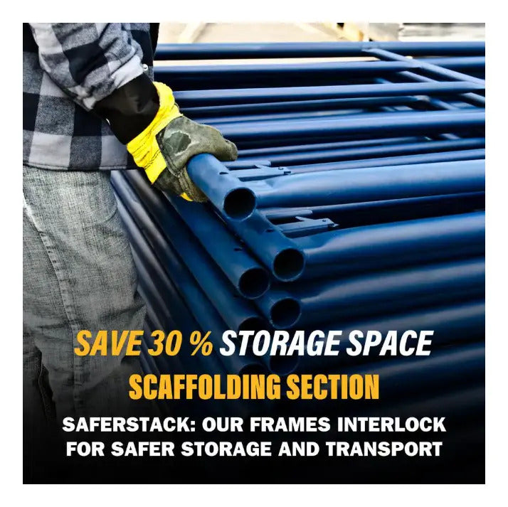 Set De 3 Andamios Metaltech 5x5x7 Ft Mason Frame Uso Rudo