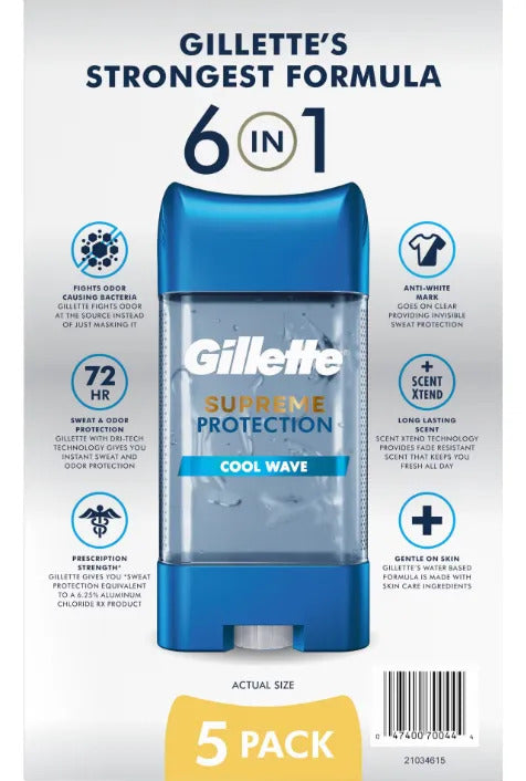 Desodorante Gillette Clinical Clear Gel Cool Wave 107g