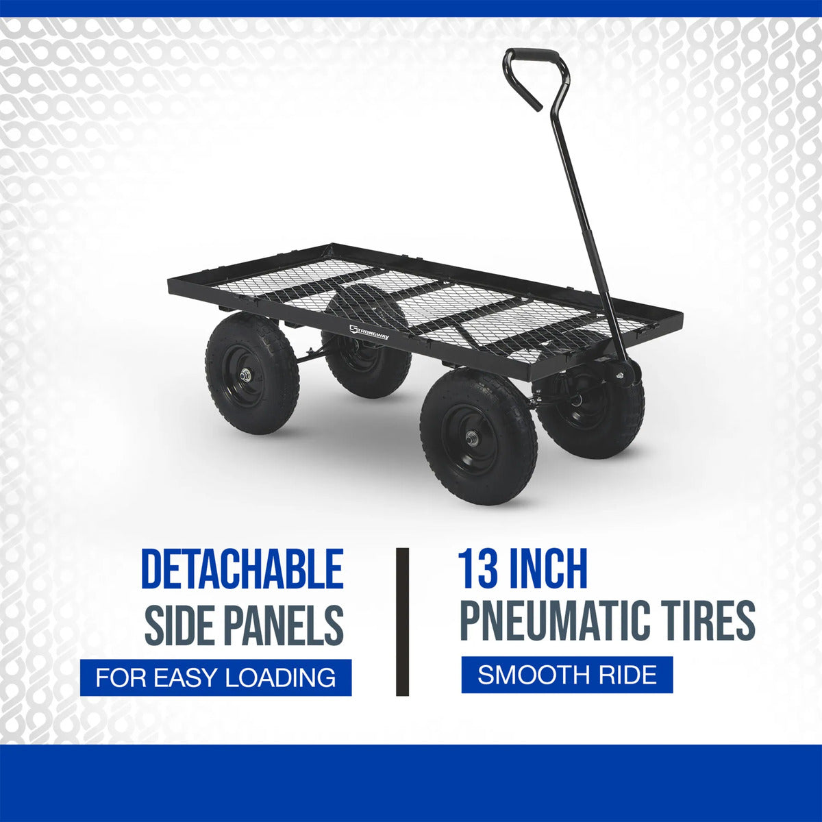 Carro De Jardín Strongway Steel Jumbo 1400 Libras