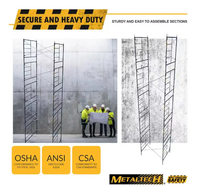 Juego De 5 Andamios Metaltech Profesionales