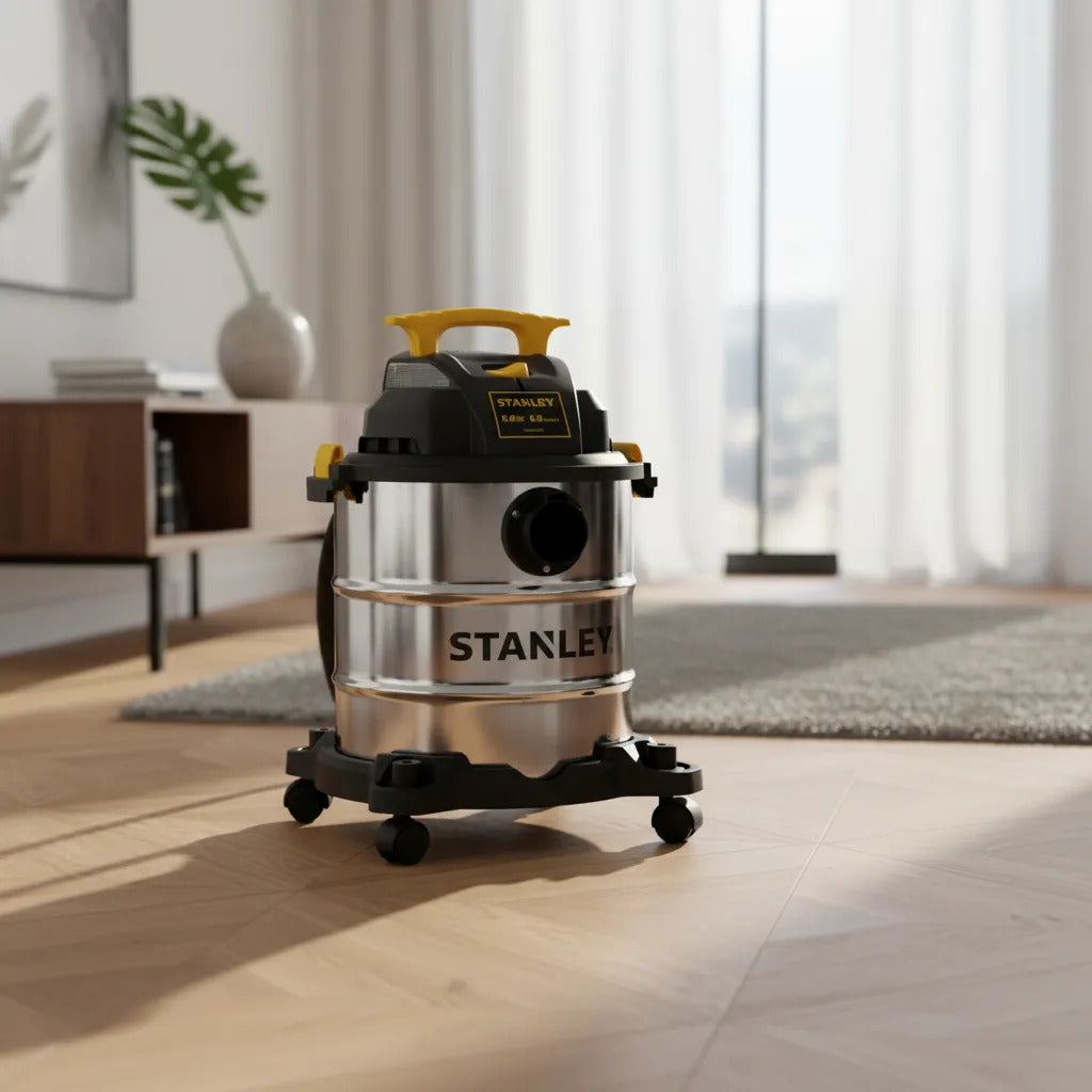 Aspiradora Stanley 6 Galones 5 Hp Seco Mojado Soplador