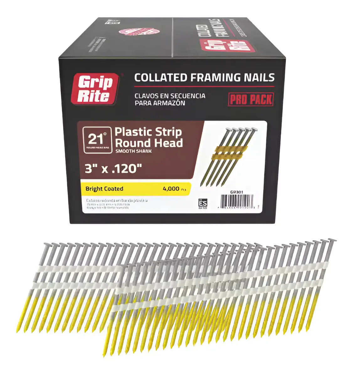 Clavos Para Enmarcar De Cabeza Redonda 3  4000 Pz