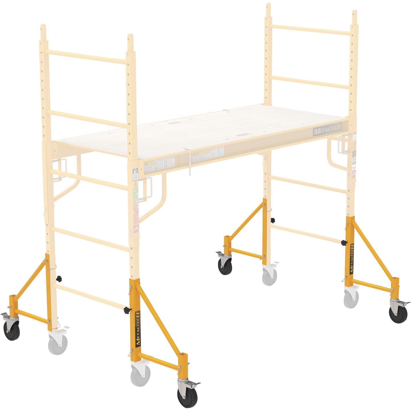 Torre de andamio estilo panadero multiusos,12 pies, 820 lb. Capacidad