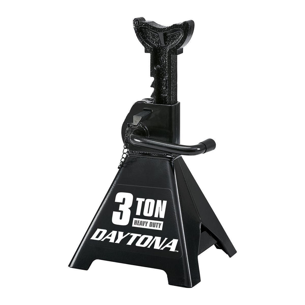 Soportes de gato de trinquete de servicio pesado de 3 toneladas, negro.