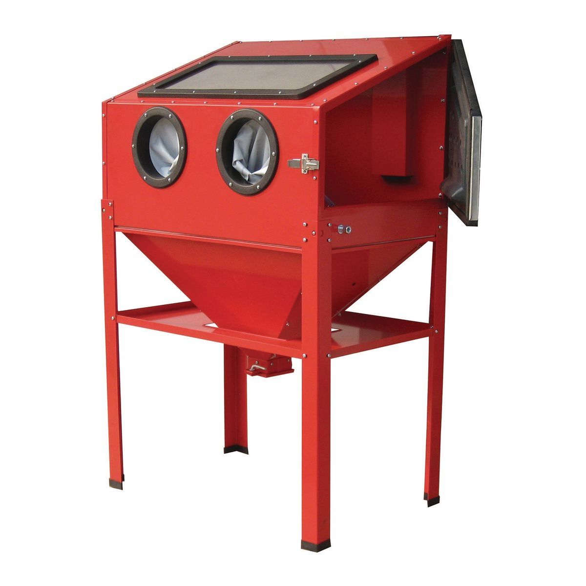 Gabinete de limpieza abrasiva para piso con capacidad de 40 LB.