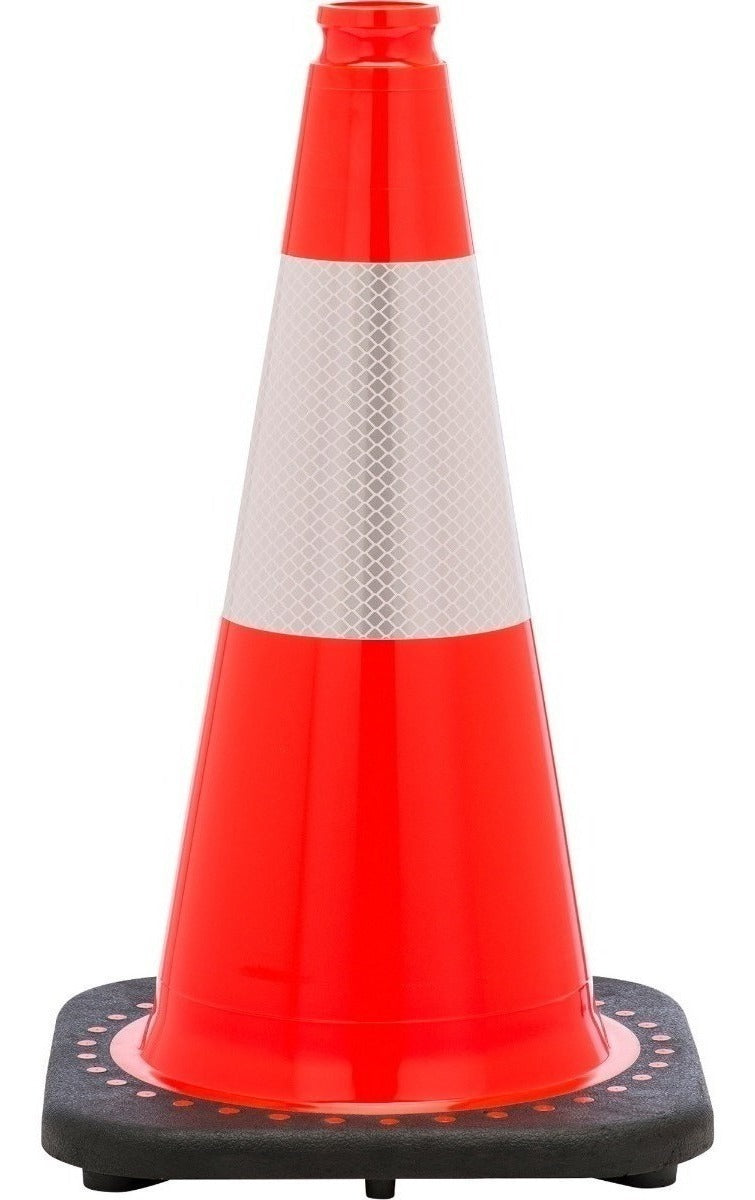 Cono De Tráfico Jbc  Naranja, Con Collar Reflectante 3m, 18