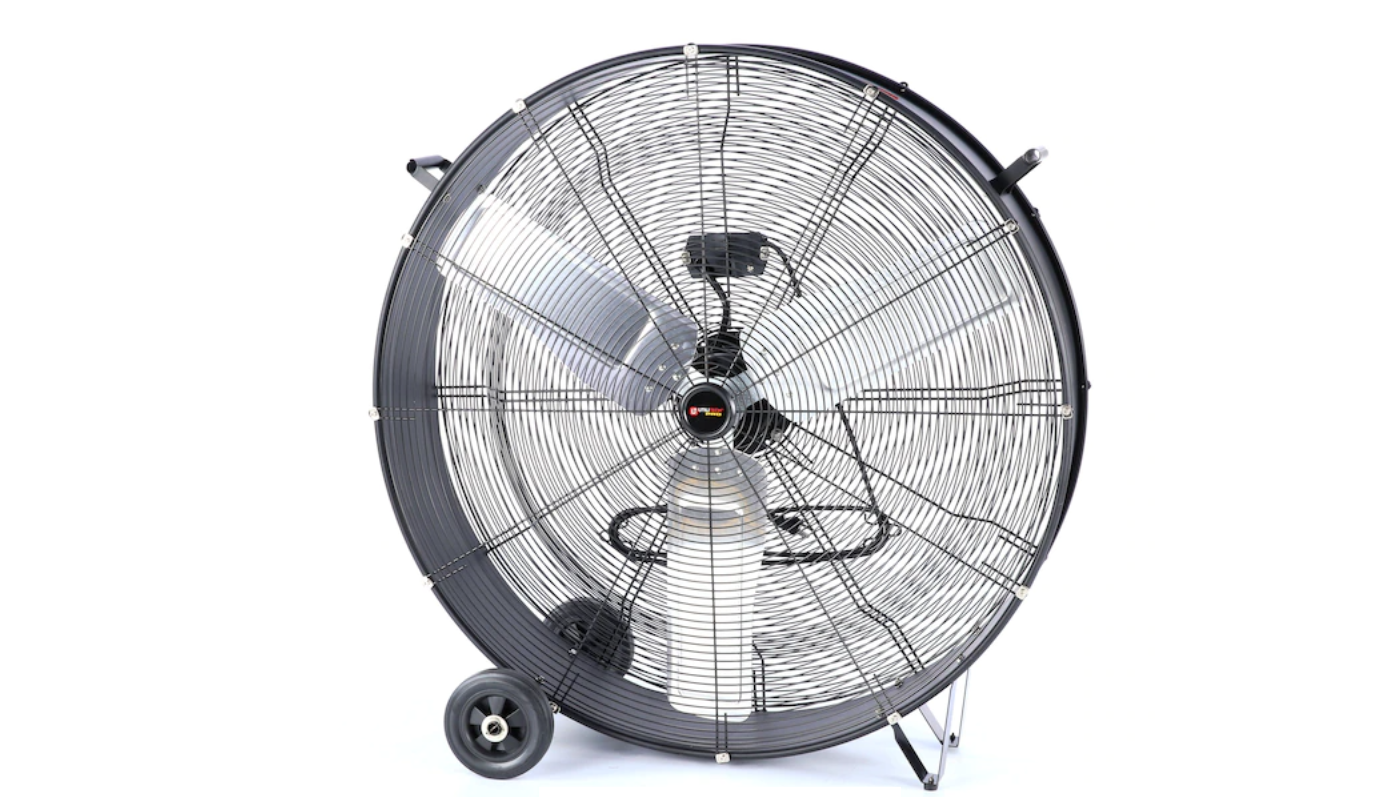 Ventilador Industrial Negro Para Interiores De 36 Pulgadas
