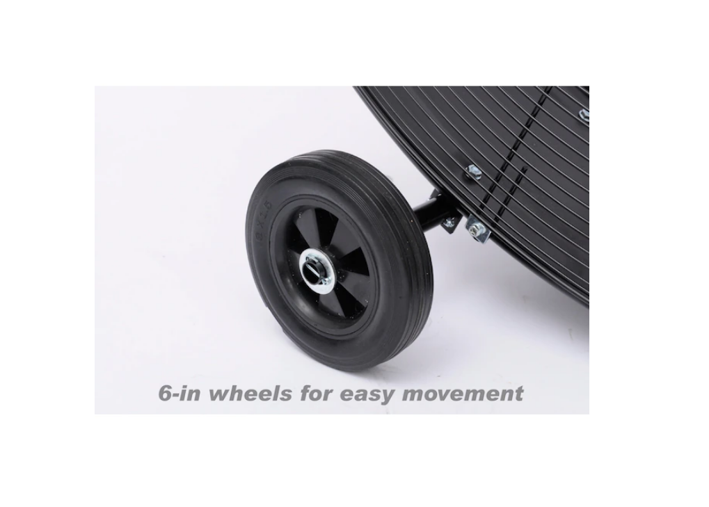 Ventilador Industrial Negro Para Interiores De 36 Pulgadas