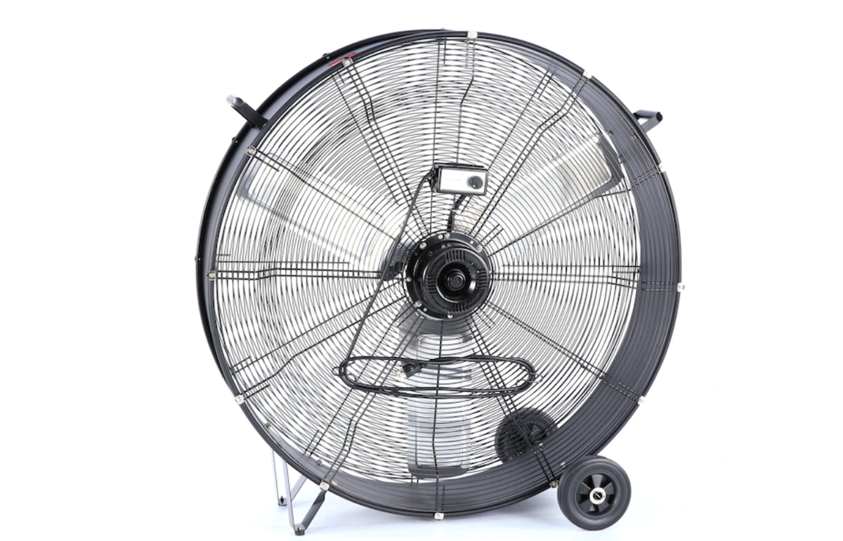 Ventilador Industrial Negro Para Interiores De 36 Pulgadas